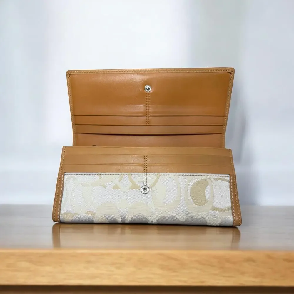 Y2K Coach 11818 Madeline Optic Signature Satchel & Fold Over Wallet